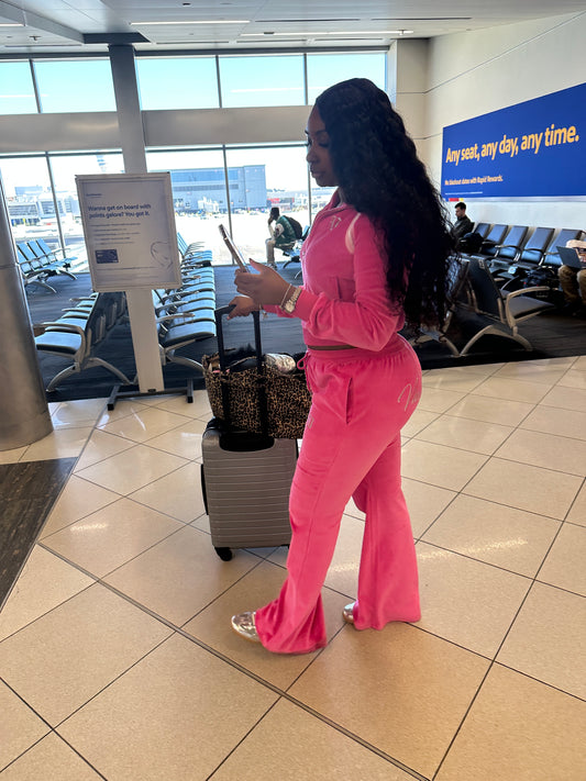 The “Everyday” Velour Set Pink