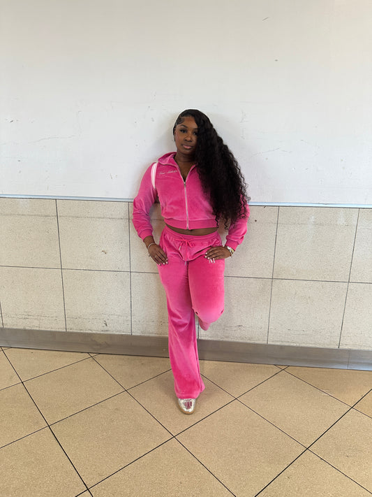 The “Everyday” Velour Set Pink